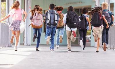 scholieren lopen