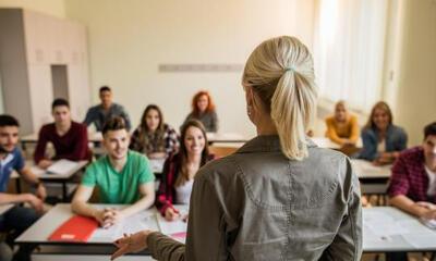 leraar voor klas